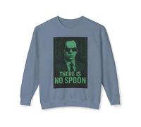 Sudadera unisex con cuello redondo inspirada en Matrix, regalo geek, mercancía de película, ropa casual, moda de invierno, capa cómoda, Azul jean, 3XL
