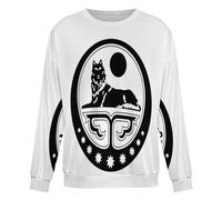 Sudadera Unisex con La Bandera Y El Emblema Nacional De La República De Chechenia Estilo para Todas Las Estaciones Ideal para Eventos Culturales Y Moda Urbana, Talla L