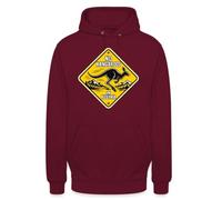 Sudadera unisex con texto en alemán «Kein Kanguru in Austria» | Divertido cartel que indica de manera humorística que no hay canguros en Austria.