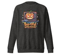 Sudadera unisex divertida de Halloween para adultos con diseño de Boo-Tiful Gaming Moments, gris, XL