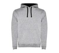 Sudadera Urban 1067 con Capucha Bicolor de Doble Tejido Elastano 1x1 en puños y Cintura