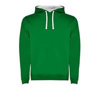 Sudadera Urban 1067 con Capucha Bicolor de Doble Tejido Elastano 1x1 en puños y Cintura