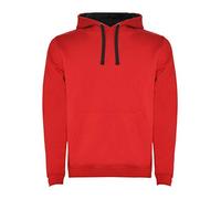 Sudadera Urban 1067 con Capucha Bicolor de Doble Tejido Elastano 1x1 en puños y Cintura