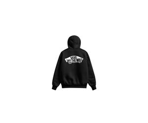 Sudadera vans double standard pullove black/white hombre XS