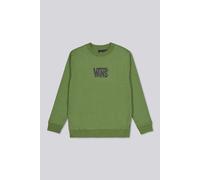 VANS Sudadera de cuello redondo con impresión en la espalda de tejido polar. Color Caqui