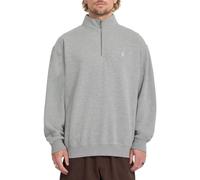 Sudadera Volcom Single Stone Con Cremallera De Cuarto - Gris Jaspeado