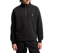 Sudadera Volcom Single Stone Con Cuello De Cremallera - Negra