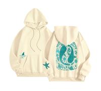 Sudaderas casuales con capucha para mujer, lindas sudaderas de verano delgadas con capucha, camisetas de playa de moda Y2K Essential Anime Comfort Country Funny Fashion Loose Fit 2025 Cartoon Women's