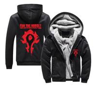 Sudaderas cómodas con capucha para hombre de The H.or.d.e. Sudadera con capucha estampada manga larga chaquetas con capucha abrigos gruesos cremallera completa prendas de abrigo activas Black-5 S