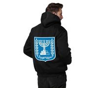 Sudaderas Con Capucha Cremallera Para Hombre Israel Emblema Nacional Chaqueta De Lana Sudadera Casual Manga Larga Bolsillo Canguro Estilo Clásico Del Reino Unido Sudaderas De Trabajo
