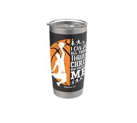 Sudaderas con capucha de baloncesto para hombres y niños, regalos de versículo cristiano Vaso térmico de acero inoxidable de doble pared