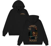 Sudaderas con Capucha de Estilo Rapero HOUDI LE DERNIER Rayon DE Soleil para Mujer Estilo Hip Hop Moda Urbana música Pop Estilo Casual Masculino de algodón.