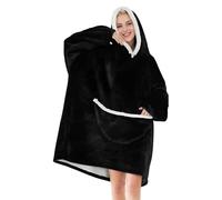 Sudaderas con Capucha de Gran Tamaño, Invierno Cálida Mantas de Polar con Mangas Suave Manta con Capucha de Forro Polar Sherpa Cómoda y Suave Grande Hoodie Blanket con Bolsillos para Mujeres Hombres