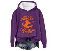 Sudaderas con capucha de Halloween para mujer, abrigo de manga larga para mujer, abrigo de manga larga con estampado Why Yes Actually I Can Drive A Stick para fiestas, festivales, bodas al aire libre