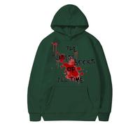 Sudaderas con capucha de Halloween para mujer, los libros más seariest de todos los tiempos, con bolsillos impresos, sudaderas con capucha para mujer, sudaderas con capucha para adultos 2025, verde