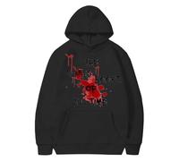 Sudaderas con capucha de Halloween para mujer, los libros más seariest de todos los tiempos, con bolsillos impresos, sudaderas con capucha para mujer, sudaderas con capucha para adultos 2025, Negro, L