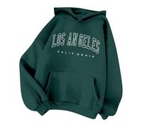 Sudaderas con capucha de Los Ángeles Western para mujer, con forro polar, vintage, con estampado de letras gráficas, atléticas, para invierno, otoño, casual, para el campo, de anime, GN1., M