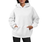 Sudaderas con capucha de manga larga para mujer, talla grande, sudaderas con capucha preparadas, suéteres holgados 2025 Country Plain Cute Anime Y2K Cartoon Ladies Aesthetic Soft Trendy Comfort