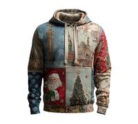 Sudaderas con capucha de Navidad para hombre 2025 con texto en inglés "Love In Christmas" Merry Oh Come Let Us Him, camisas para entrenamiento al aire libre, fiestas, regalos de Navidad, verde, S