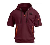 Sudaderas con Capucha for Hombres Camisas de Manga Corta for Doctor Who Gym Sudadera con Capucha for Hombres con Cremallera de un Cuarto Camisetas de Entrenamiento atlético Muscle Fit Camiseta(E,M)