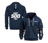 Sudaderas con Capucha Gráficas para Hombre In.di.an.Ap.OL.is 500 Ropa De Calle Manga Larga Prendas Deportivas Tops Y Media Cremallera Chaqueta Lisa-SLanSe||3X_l