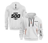 Sudaderas con Capucha Gráficas para Hombre In.di.an.Ap.OL.is 500 Ropa De Calle Manga Larga Prendas Deportivas Tops Y Media Cremallera Chaqueta Lisa-BaiSe||x_l