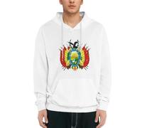 Sudaderas con Capucha Hombre Sweatshirts Bolivia Multiétnica Emblema Nacional Suaves Acogedoras Cálidas Cómodas Sudaderas para Mujeres Niñas Adultos Hombres Niños Uso Diario Trabajo Exterior Pullover