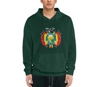 Sudaderas con Capucha Hombre Sweatshirts Bolivia Multiétnica Emblema Nacional Suaves Acogedoras Cálidas Cómodas Sudaderas para Mujeres Niñas Adultos Hombres Niños Uso Diario Trabajo Exterior Pullover