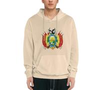 Sudaderas con Capucha Hombre Sweatshirts Bolivia Multiétnica Emblema Nacional Suaves Acogedoras Cálidas Cómodas Sudaderas para Mujeres Niñas Adultos Hombres Niños Uso Diario Trabajo Exterior Pullover