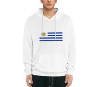 Sudaderas con Capucha Hombre Sweatshirts Costa Este De Uruguay Bandera Nacional De Forro Polar Hoodie Pullover Manga Larga Casual Sudaderas Hombre con Bolsillo Mujer