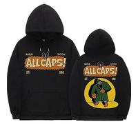 Sudaderas con Capucha MF Doom Neutral De Gran Tamaño Sudadera Hombre Y Mujer Harajuku Ropa De Calle Estampado Casual Jersey Pareja Único Tops-Black||XXS