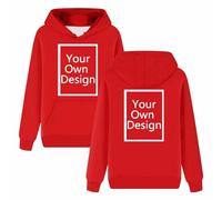 Sudaderas con Capucha Mujer Personalizada Jersey para Personalizar 2 Caras Delante y Detras - Regalos Personalizados Tus Fotos y Textos A Todo Color Serigrafía Manga Larga Tops Navidad Halloween