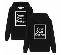 Sudaderas con Capucha Mujer Personalizada Jersey para Personalizar 2 Caras Delante y Detras - Regalos Personalizados Tus Fotos y Textos A Todo Color Serigrafía Manga Larga Tops Navidad Halloween