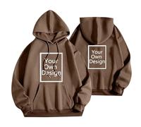 Sudaderas con Capucha Mujer Personalizada Jersey Personalizar 2 Caras Delante y Detras - Regalos Personalizados Tus Fotos y Textos A Todo Manga Larga Tops Navidad Fiesta Uniformes Sociedades