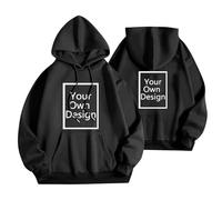 Sudaderas con Capucha Mujer Personalizada Jersey Personalizar 2 Caras Delante y Detras - Regalos Personalizados Tus Fotos y Textos A Todo Manga Larga Tops Navidad Fiesta Uniformes Sociedades