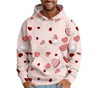 Sudaderas con capucha para el día de San Valentín para hombre 2026, una sudadera casual, cómoda e impresa en 3D para hombre, para el hogar, interiores y exteriores, Lp2, 3XL