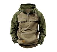 Sudaderas Con Capucha Para Hombre Cómodo De Gran Tamaño Suave Hoodie Con Bolsillos Media Cremallera Color Sólido Casual Ligero Jersey Manga Larga Deportivo Streetwear Sweatshirt Otoño Firmate Jogging