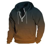 Sudaderas con capucha para hombre, con cremallera de un cuarto del Reino Unido, ligera, de manga larga, de gran tamaño, sudadera con capucha para gimnasio, ropa de trabajo, sudaderas casuales para