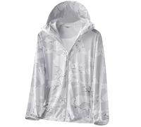 Sudaderas con capucha para hombre con cremallera UPF 50+ para verano, para correr, pescar, con capucha, con protección UV, cómodas, informales, deportes, elástica, manga larga, transpirable