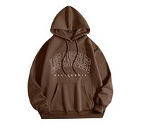 Sudaderas con capucha para hombre, con estampado de Los Ángeles, vintage, de manga larga, con hombros caídos, personalizables, para adolescentes, hombres, estampados, lisos, ropa preparada, tops Y2K