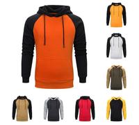 Sudaderas con capucha para hombre, diseño de retazos del Reino Unido, sudaderas con capucha para hombre, de manga larga, con cordón, casual, con bolsillo canguro, ropa deportiva casual para otoño e