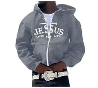 Sudaderas con capucha para hombre, diseño gráfico esencial de otoño, con cremallera, ajuste holgado, estilo gótico, tops personalizados, sudaderas con capucha Workou Country, suéteres de moda