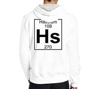 Sudaderas con capucha para hombre DIY Horror Jester, blanco, L