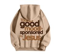 Sudaderas con capucha para hombre, estampado de letras con tema, Jesús, sudadera con capucha, para hombre, otoño, invierno, cálido, ligera, transpirable, sudaderas, sudaderas, sudaderas y sudaderas