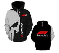 Sudaderas con Capucha para Hombre Estilo F.1 Abrigos Casuales De Primavera Y Otoño Sudadera Manga Larga Bolsillo Estampada Ropa Deportiva Deportivo-F||l