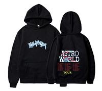 Sudaderas con Capucha para Hombre Hip Hop Lightning Graphic Travis Scott ASTROWORLD Sudadera con Capucha Harajuku Streetwear Sudadera con Capucha estética-Negro_S