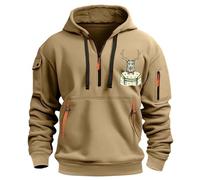 Sudaderas con capucha para hombre, sudadera con cremallera de un cuarto del Reino Unido, casual, para el trabajo, papá, ropa deportiva, sudadera con capucha para hombre, ropa deportiva, ligera, de