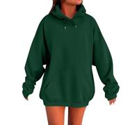 Sudaderas con capucha para mujer 2025 Super Soft Touch Otoño Invierno Elegante Elegante Algodón Color Puro Manga Larga Gran Tamaño Loungewear para Mujeres Sudaderas con Bolsillo Sweet a Capucha Mujer