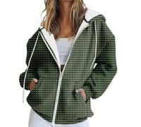 Sudaderas con capucha para mujer, chaquetas de invierno con bolsillos, sudadera de gran tamaño con cremallera, estampado de guijarros de cielo estrellado, sudaderas sueltas para mujer, camisetas de