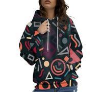 Sudaderas con Capucha para Mujer con Estampado de corazón Camiseta de Manga Larga con gráfico Divertido Ropa Urbana suéter con Capucha
